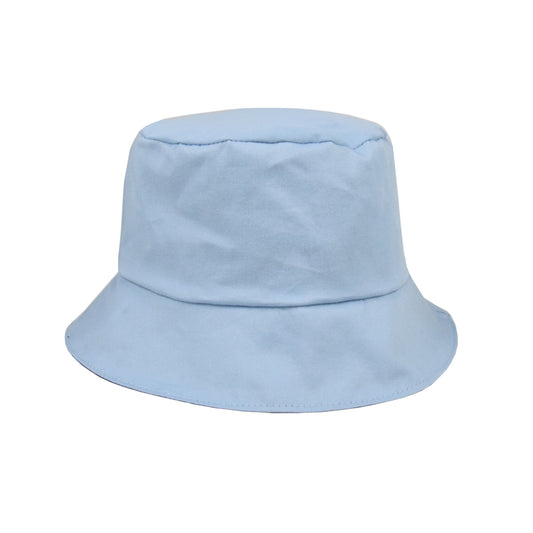 Upcycling reversible bucket hat for kids  baby blue