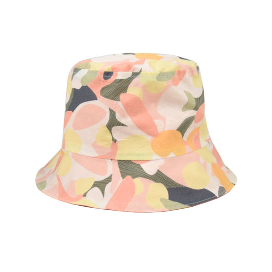 Reversible upcycling bucket hat for kids pastel colours